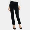 Women Theory Outlet | Slim Cropped Pant In Stretch Velvet Black