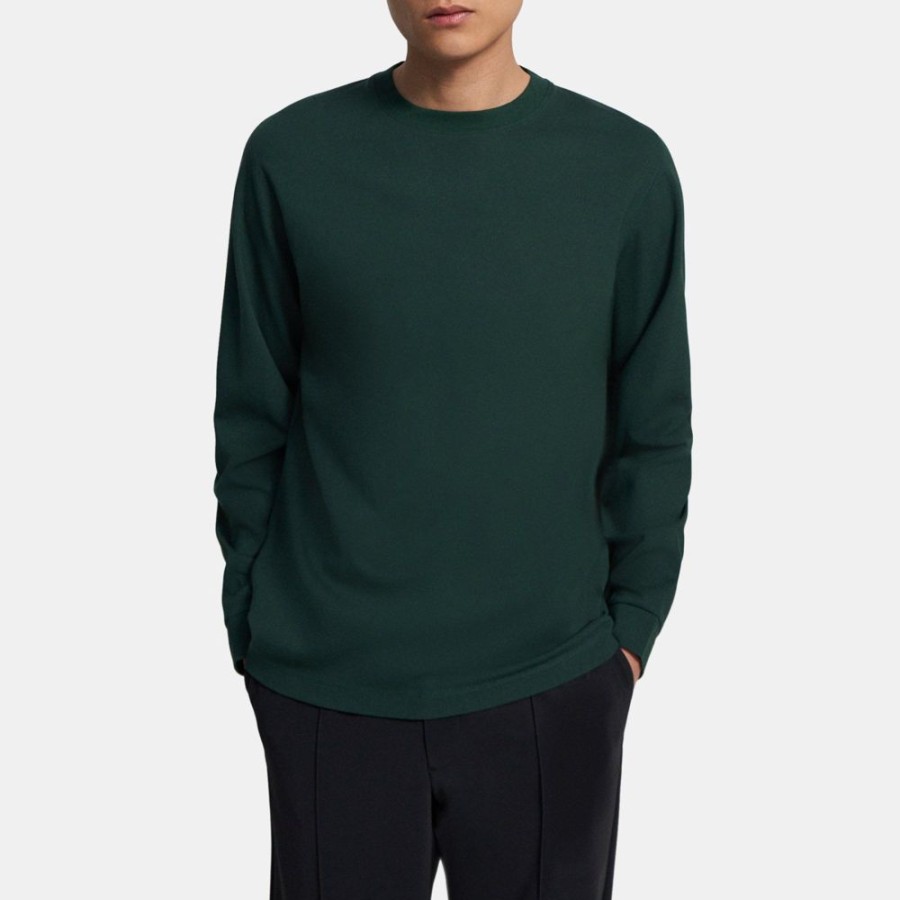 Men Theory Outlet | Long-Sleeve Tee In Stretch Jersey