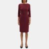 Women Theory Outlet | Sheath Dress In Crepe Currant