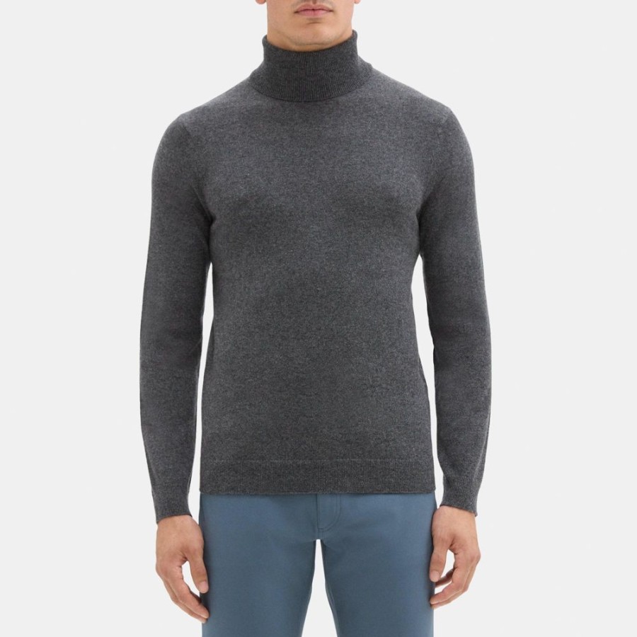 Men Theory Outlet | Turtleneck In Cashmere Flannel