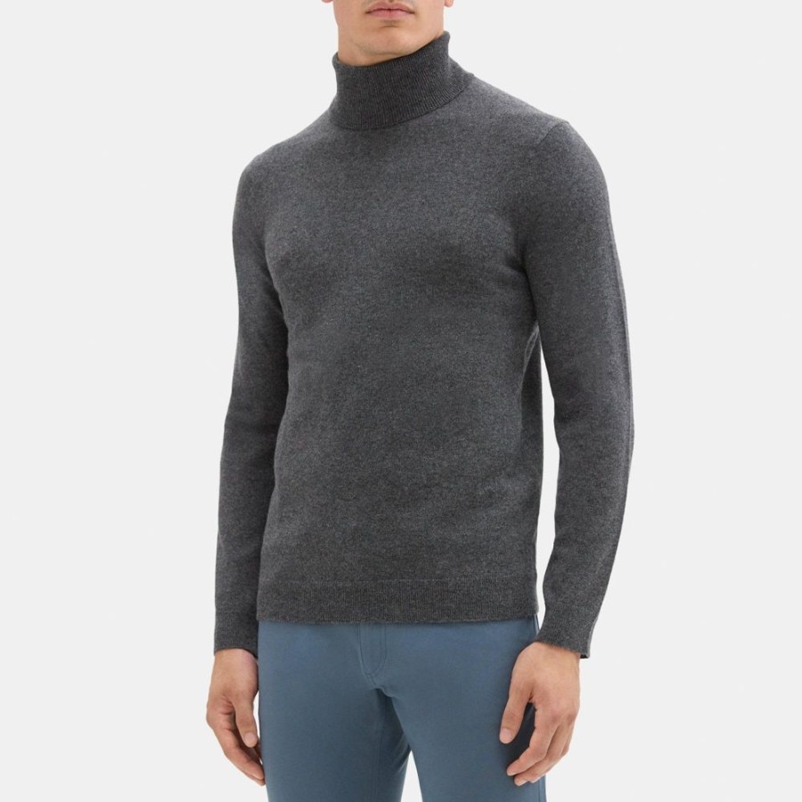 Men Theory Outlet | Turtleneck In Cashmere Flannel