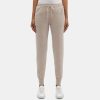 Women Theory Outlet | Jogger Pant In Wool-Cashmere Light Oat