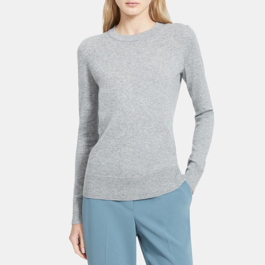 Women Theory Outlet | Crewneck Sweater In Cashmere Husky