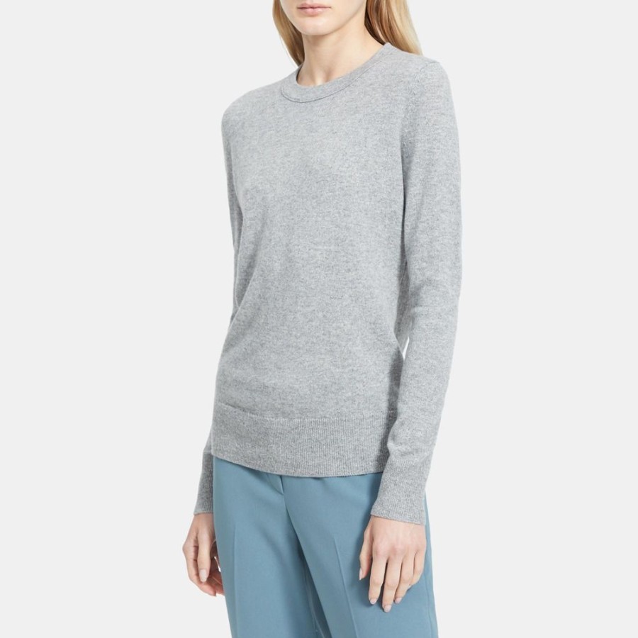 Women Theory Outlet | Crewneck Sweater In Cashmere Husky