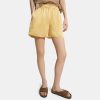 Women Theory Outlet | Easy Pull-On Short In Crushed Satin Sun