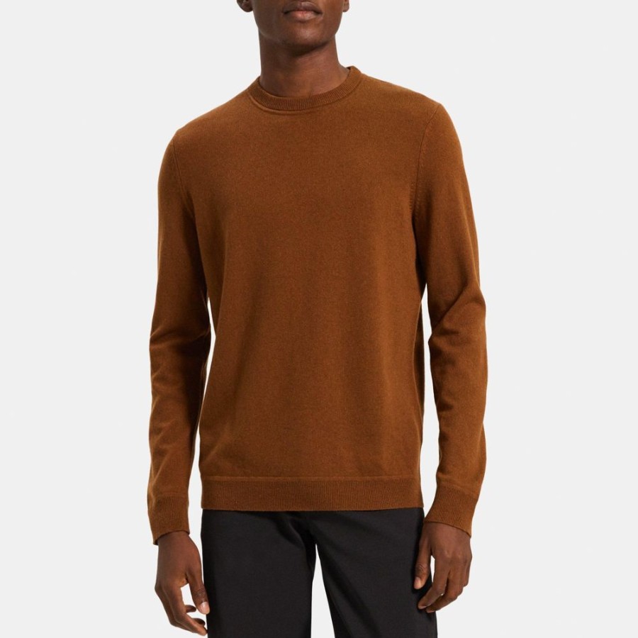 Men Theory Outlet | Crewneck Sweater In Cashmere Copper