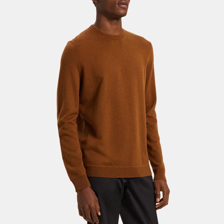 Men Theory Outlet | Crewneck Sweater In Cashmere Copper