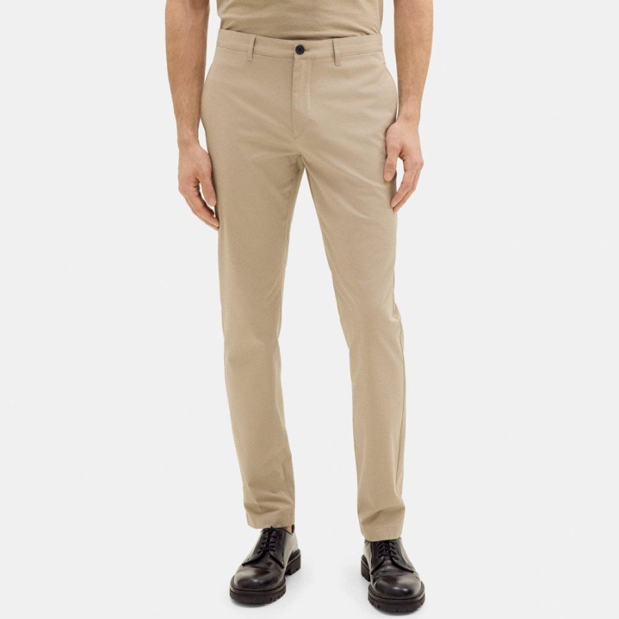 Men Theory Outlet | Classic-Fit Pant In Stretch Cotton Twill Bark