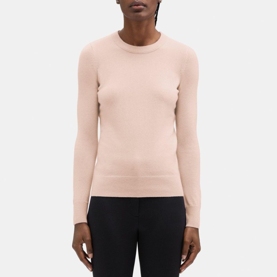 Women Theory Outlet | Crewneck Sweater In Cashmere Mallow