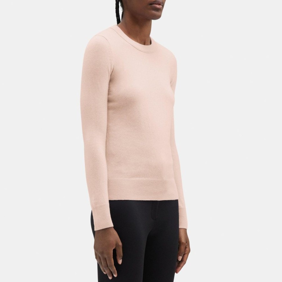 Women Theory Outlet | Crewneck Sweater In Cashmere Mallow