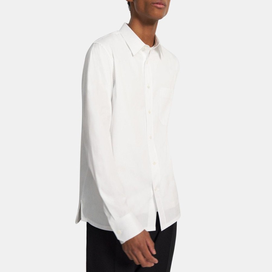 Men Theory Outlet | Stretch Cotton Shirt White