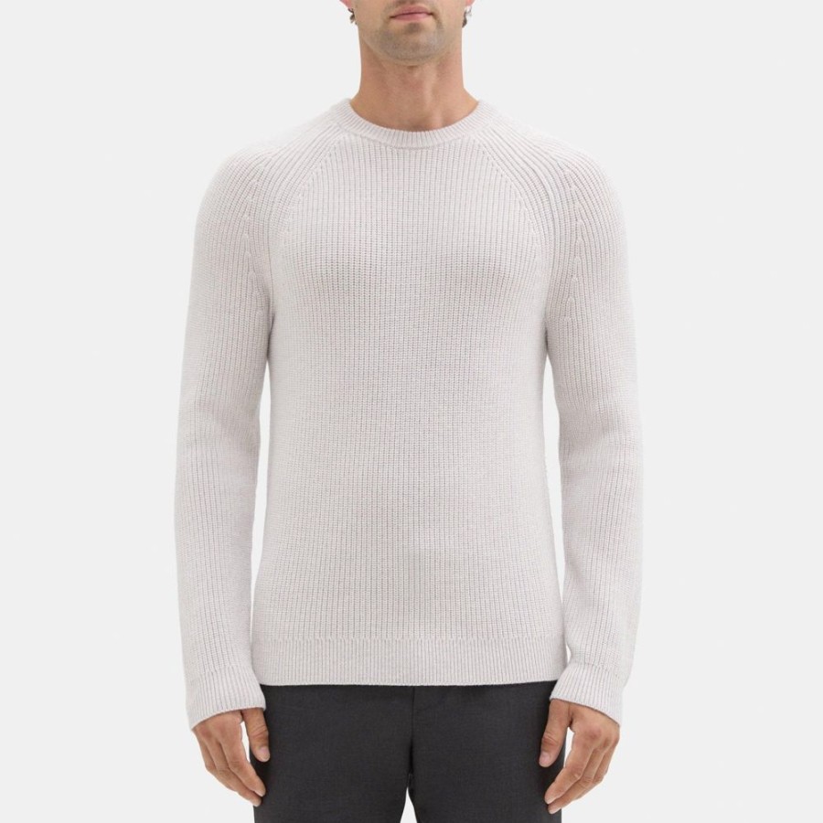 Men Theory Outlet | Crewneck Sweater In Merino Wool