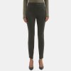 Women Theory Outlet | Slim Pant In Tech Knit Deep Green