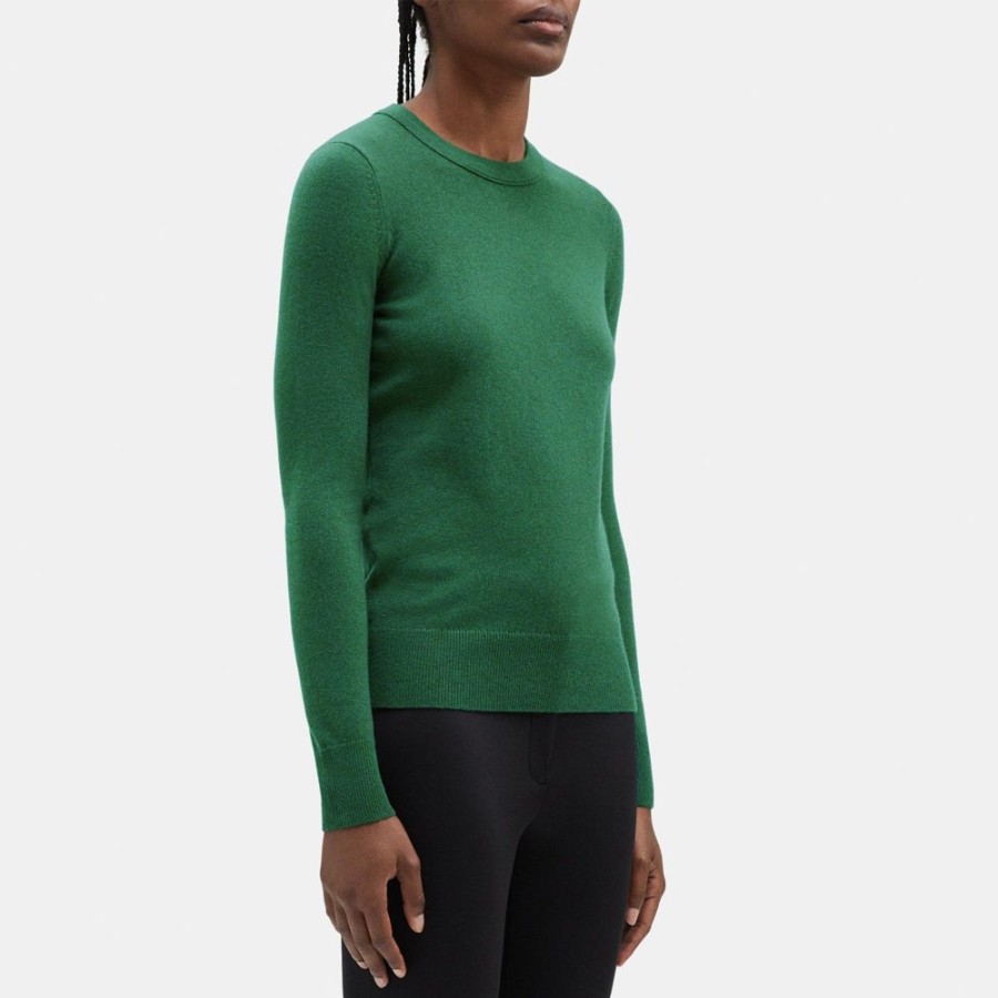 Women Theory Outlet | Crewneck Sweater In Cashmere Rainforest