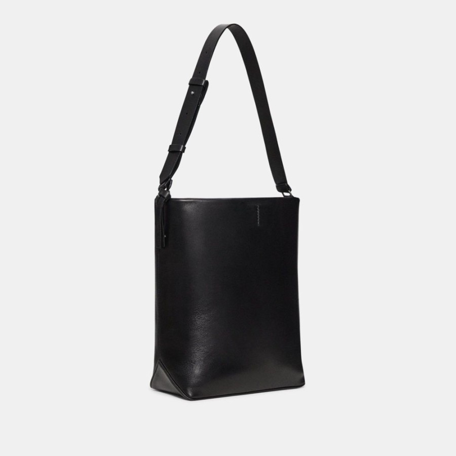 Women Theory Outlet | Sling Bag In Leather Black