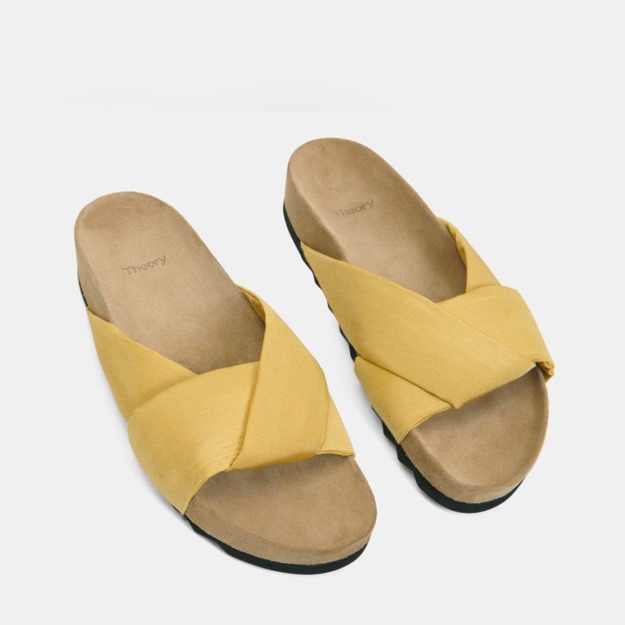 Women Theory Outlet | Folded Slide In Faille Sun