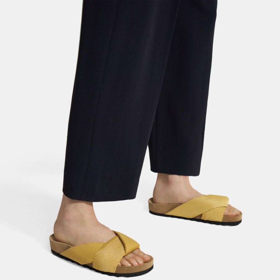 Women Theory Outlet | Folded Slide In Faille Sun