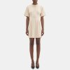 Women Theory Outlet | Corset Tee Dress In Stretch Modal Cotton Wheat