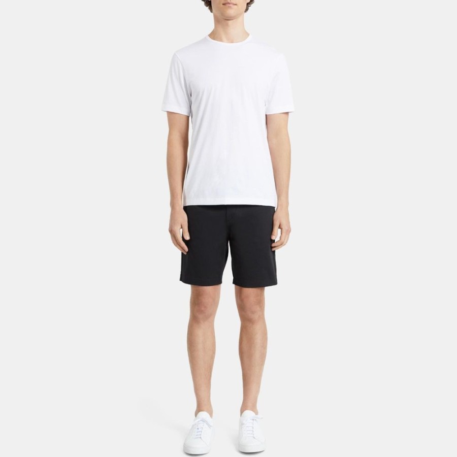 Men Theory Outlet | Short-Sleeve Crewneck Tee In Luxe Cotton White