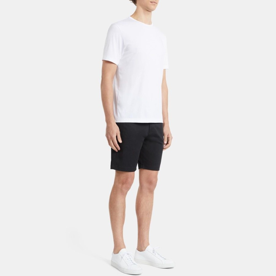 Men Theory Outlet | Short-Sleeve Crewneck Tee In Luxe Cotton White