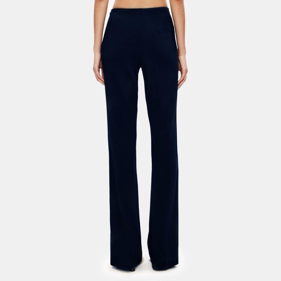 Women Theory Outlet | Flared Pant In Crepe Deep Navy