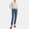 Women Theory Outlet | Slim Cropped Jean In Washed Denim Washed Indigo