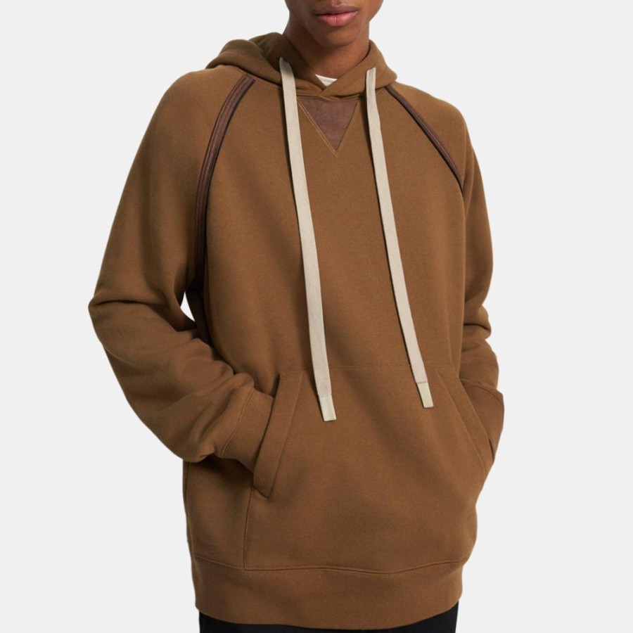 Men Theory Outlet | Cotton Terry Hoodie Brass