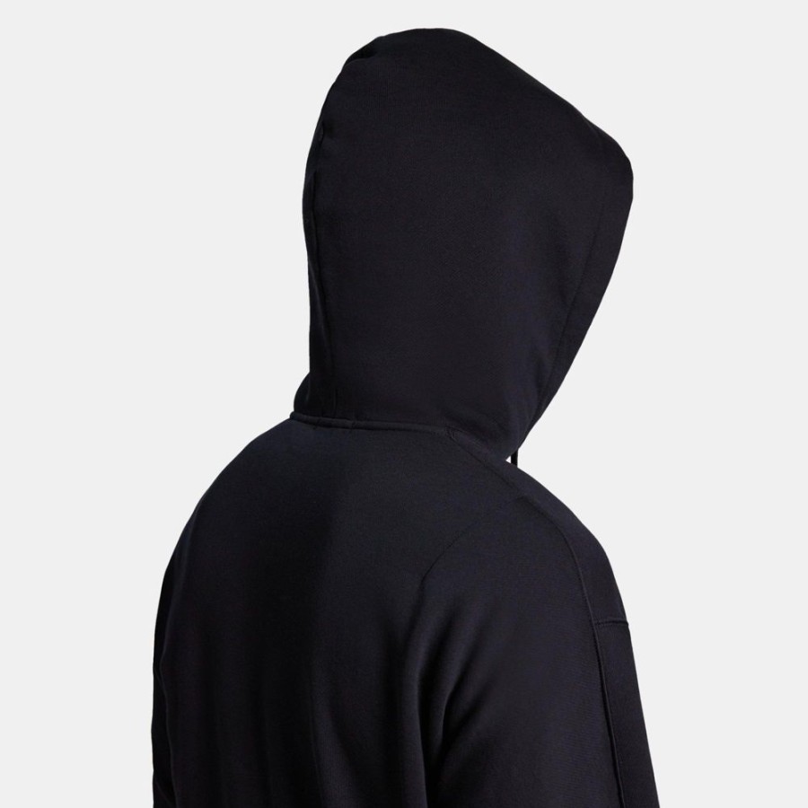 Men Theory Outlet | Hoodie In Terry Cotton Black