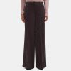 Women Theory Outlet | Wide-Leg Pant In Sevona Stretch Wool Redwood