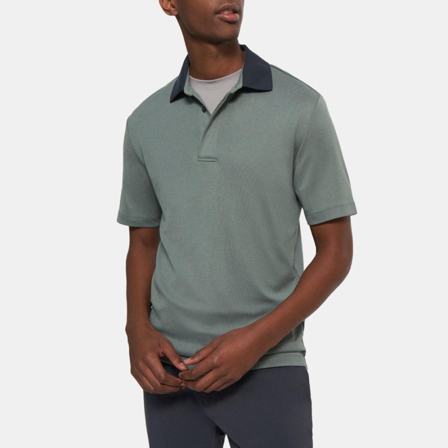 Men Theory Outlet | Polo Shirt In Modal Jersey