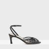 Women Theory Outlet | Hand-Braided Sandal In Leather Black