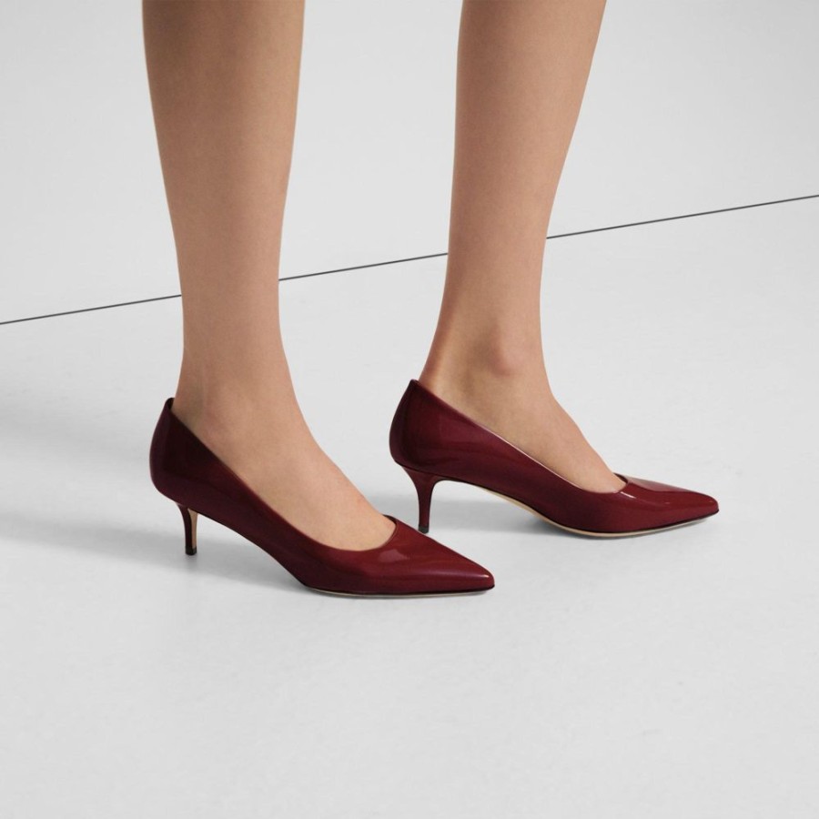 Women Theory Outlet | City 55 Pump In Patent Leather Garnet