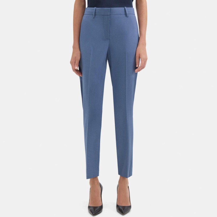 Women Theory Outlet | Classic Crop Pant In Sevona Stretch Wool