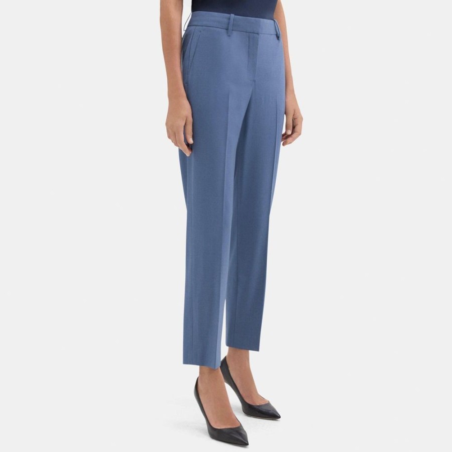 Women Theory Outlet | Classic Crop Pant In Sevona Stretch Wool