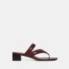 Women Theory Outlet | Belted Sandal In Leather Oxide