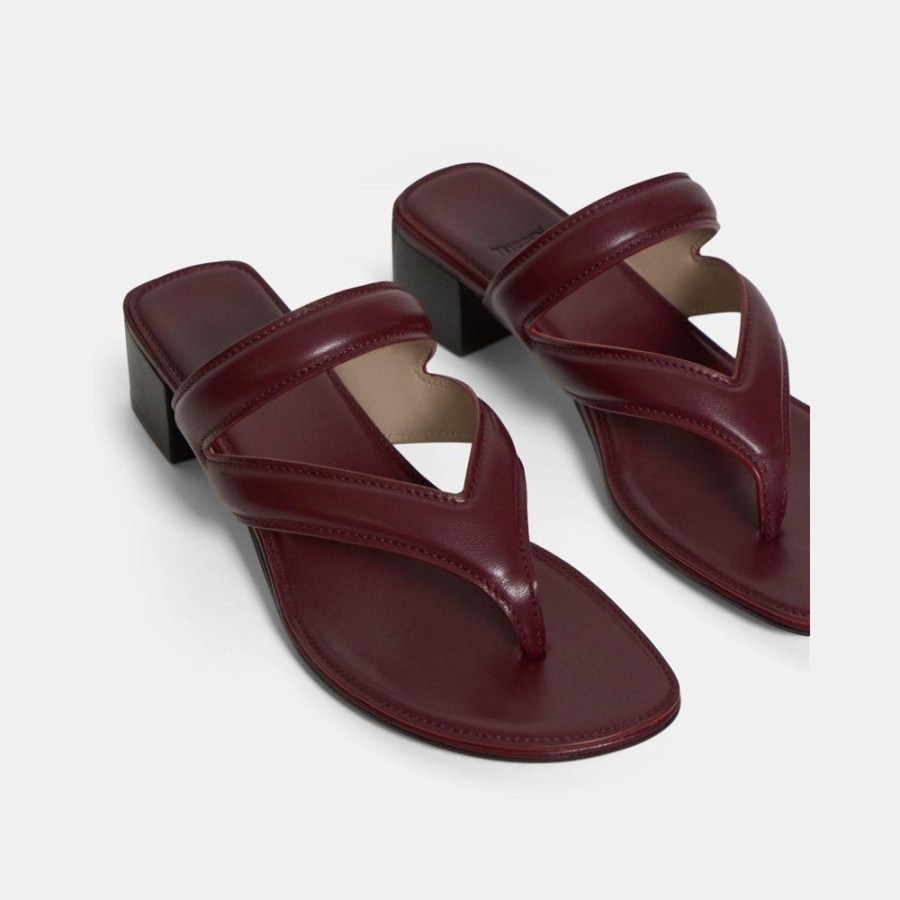 Women Theory Outlet | Belted Sandal In Leather Oxide