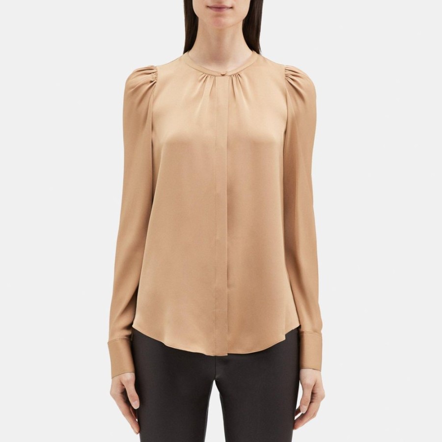 Women Theory Outlet | Relaxed Shirt In Silk Georgette