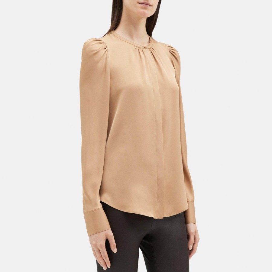 Women Theory Outlet | Relaxed Shirt In Silk Georgette