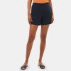 Women Theory Outlet | Pull-On Short In Linen Deep Navy