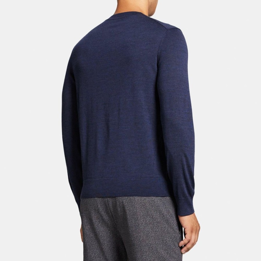 Men Theory Outlet | Crewneck Sweater In Merino Wool