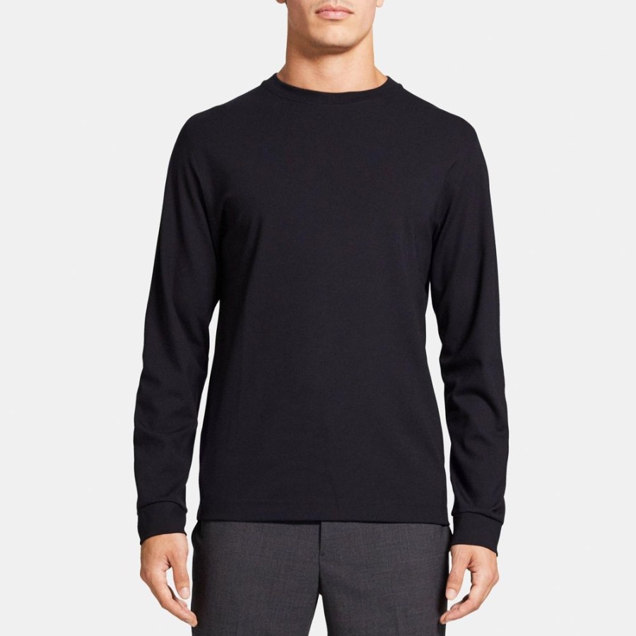 Men Theory Outlet | Long-Sleeve Tee In Stretch Jersey