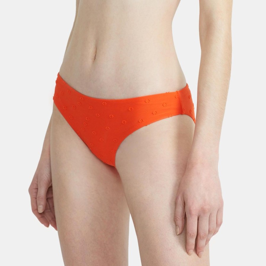 Women Theory Outlet | Onia X Theory Lily Bottom Relief Plumetti/Fire Opal