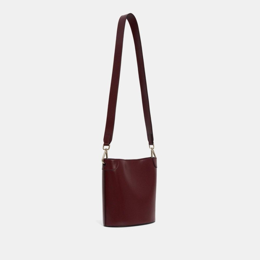 Women Theory Outlet | Small Bucket Bag In Leather Oxide