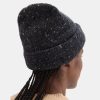 Women Theory Outlet | Beanie In Recycled Wool Boucle Charcoal Multi