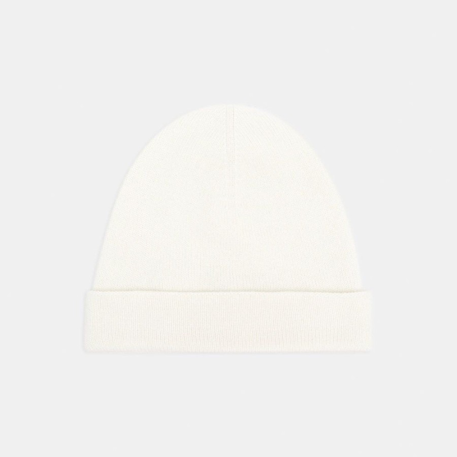 Women Theory Outlet | Beanie In Cashmere Ivory