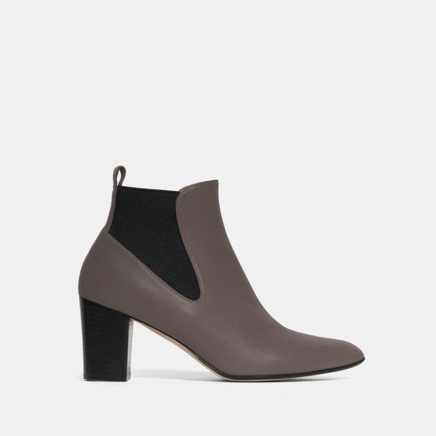 Women Theory Outlet | Jookin Pull-On Bootie In Leather Elm