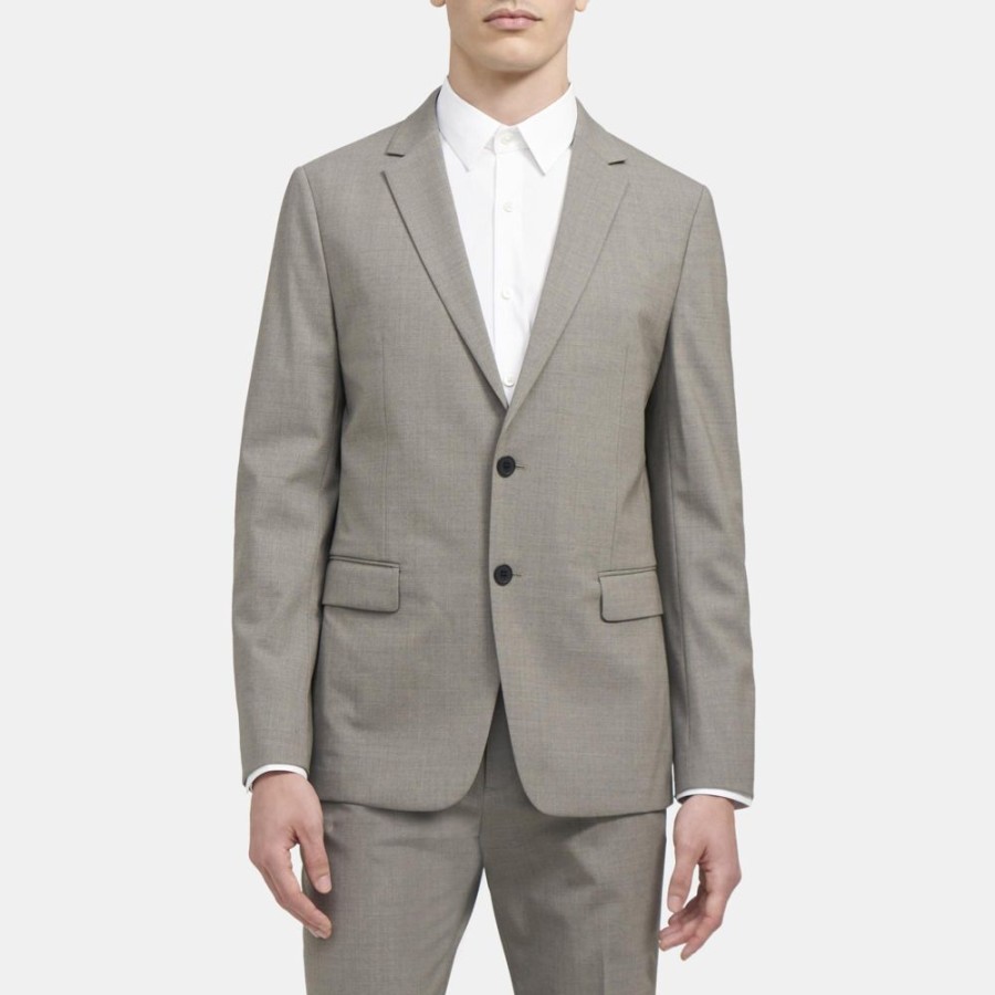 Men Theory Outlet | Unstructured Blazer In Stretch Wool Seed Multi