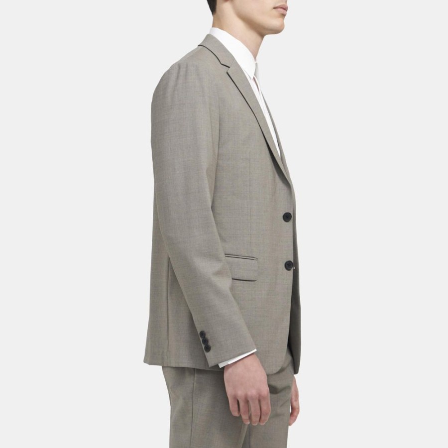 Men Theory Outlet | Unstructured Blazer In Stretch Wool Seed Multi