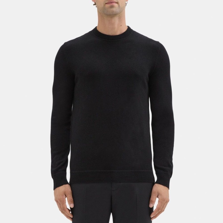 Men Theory Outlet | Crewneck Sweater In Cashmere Black