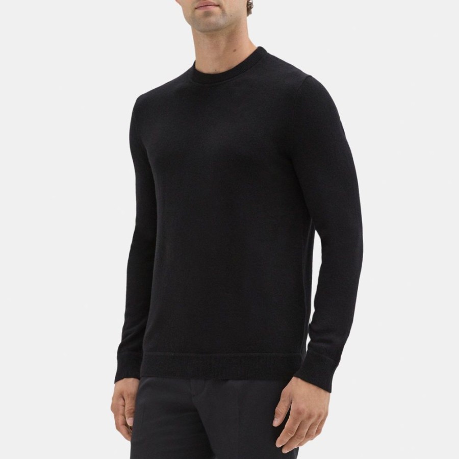 Men Theory Outlet | Crewneck Sweater In Cashmere Black